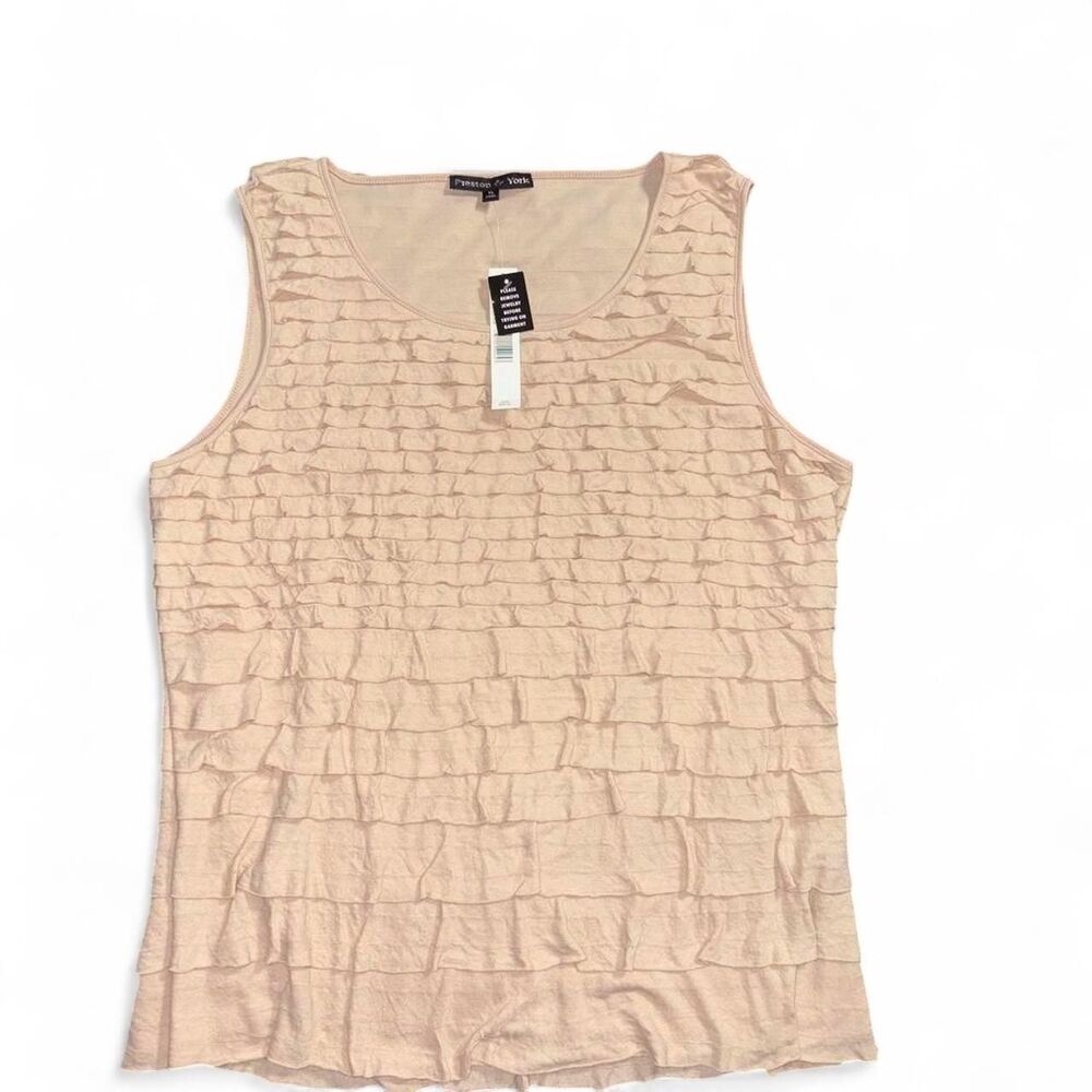 Preston-york Women's Tan and Cream Vest
